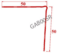 Chi tiết kỹ thuật Nẹp hoàn thiện góc ngoài GAB0050500500000000 (thép mạ kẽm, G