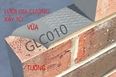 Minh họa ứng dụng Cuộn lưới gia cường xây tô, khổ 100mm x dài 50m, thép mạ kẽm