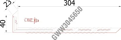 Chi tiết kỹ thuật Bộ bát liên kết GWW3040230400057650 (bát thép mạ kẽm kết hợp