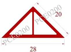 Chi tiết kỹ thuật Nẹp hoàn thiện góc vát PCE0200280000000W01 (20mm, uPVC, PCE0
