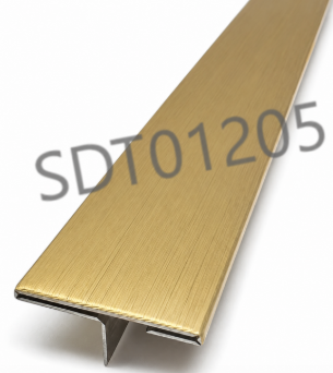 Hình ảnh sản phẩm Nẹp trang trí khe chuyển tiếp SDT012005000000TG02 (inox vàng