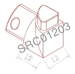 Chi tiết kỹ thuật Nút trang trí góc ốp SRC0120000000000003 (inox bóng 304)