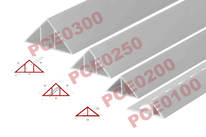 Nẹp vát góc uPVC PCE0300